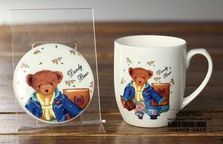 网红小熊马克杯,萌趣生活必备单品